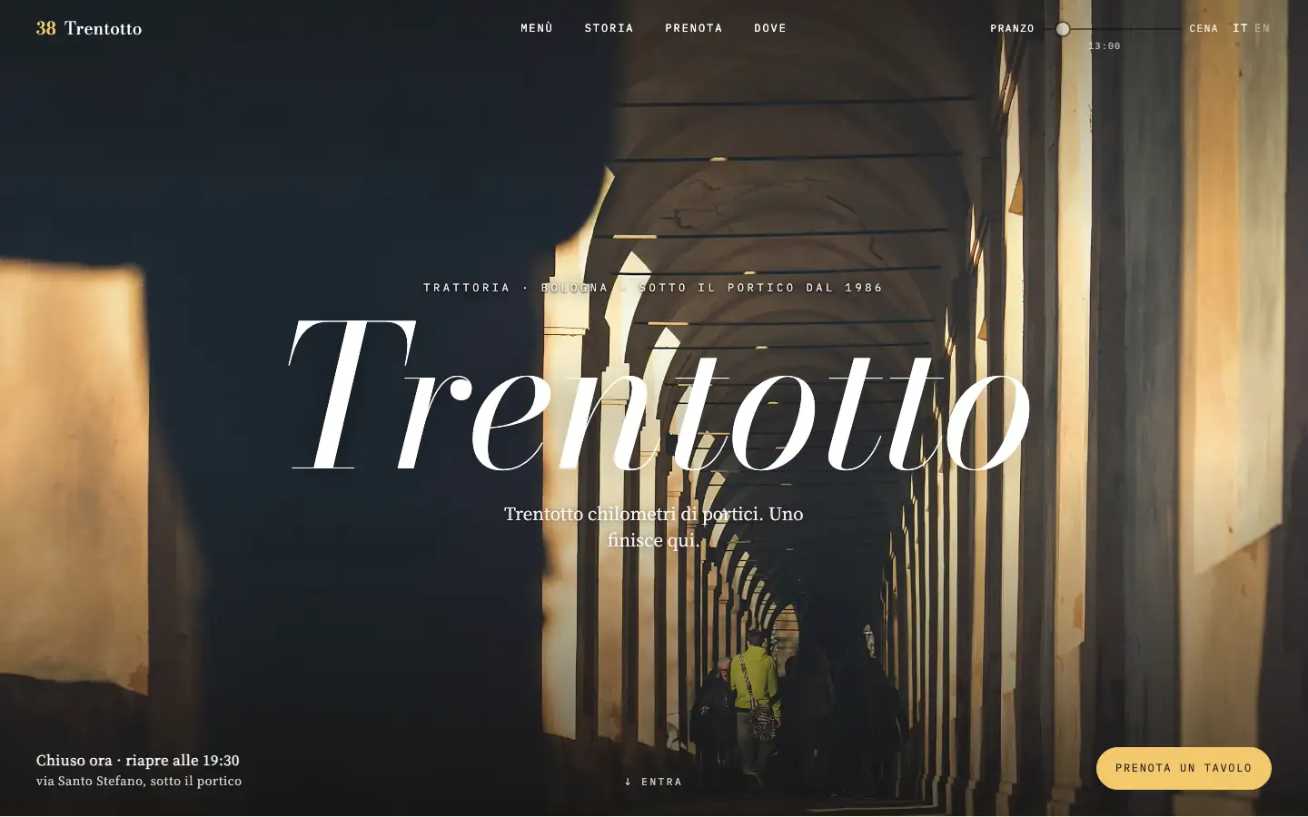 Trentotto — Trattoria bolognese, Bologna